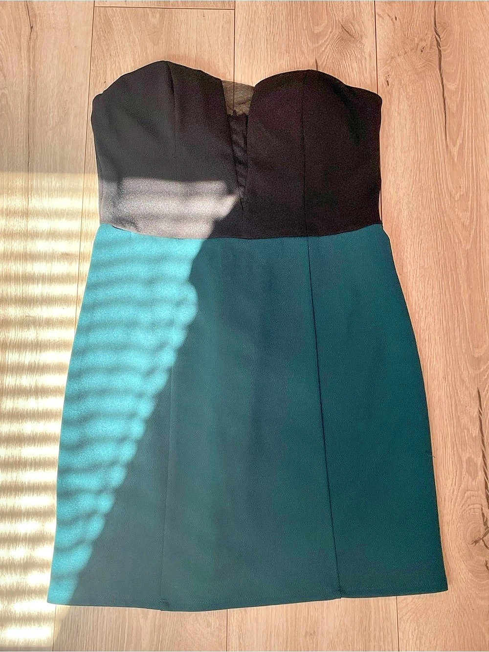 speechless Mini Color Block Dress Black & Green Size 11
